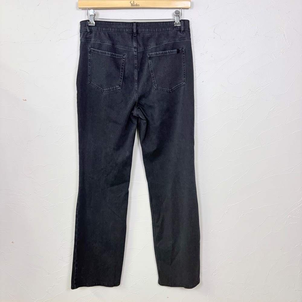 Halara Bootcut Jeans Women‎ Large Tall Black Denim Stretch Casual Minimalist - Picture 2 of 10